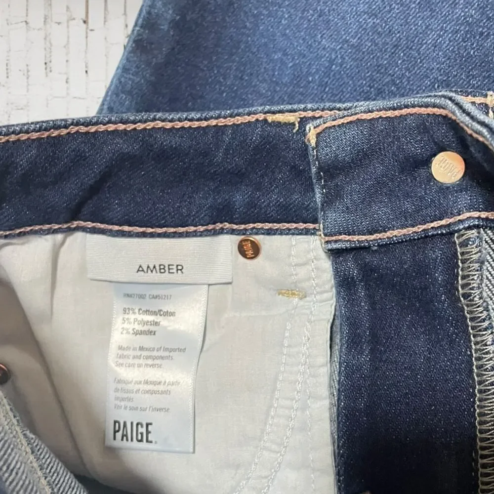 PAIGE Raw‎ Hem Ankle Jeans Size 25” RUN BIG